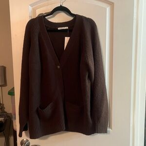Abercrombie & Fitch Dark Brown Cardigan Sweater